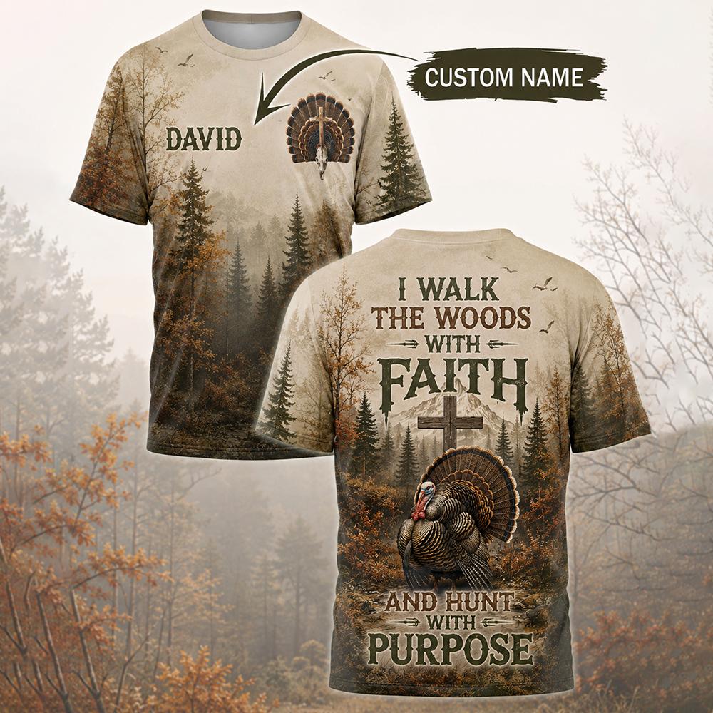 Outdoor Hunting Names - Camiseta con estampado de animales del