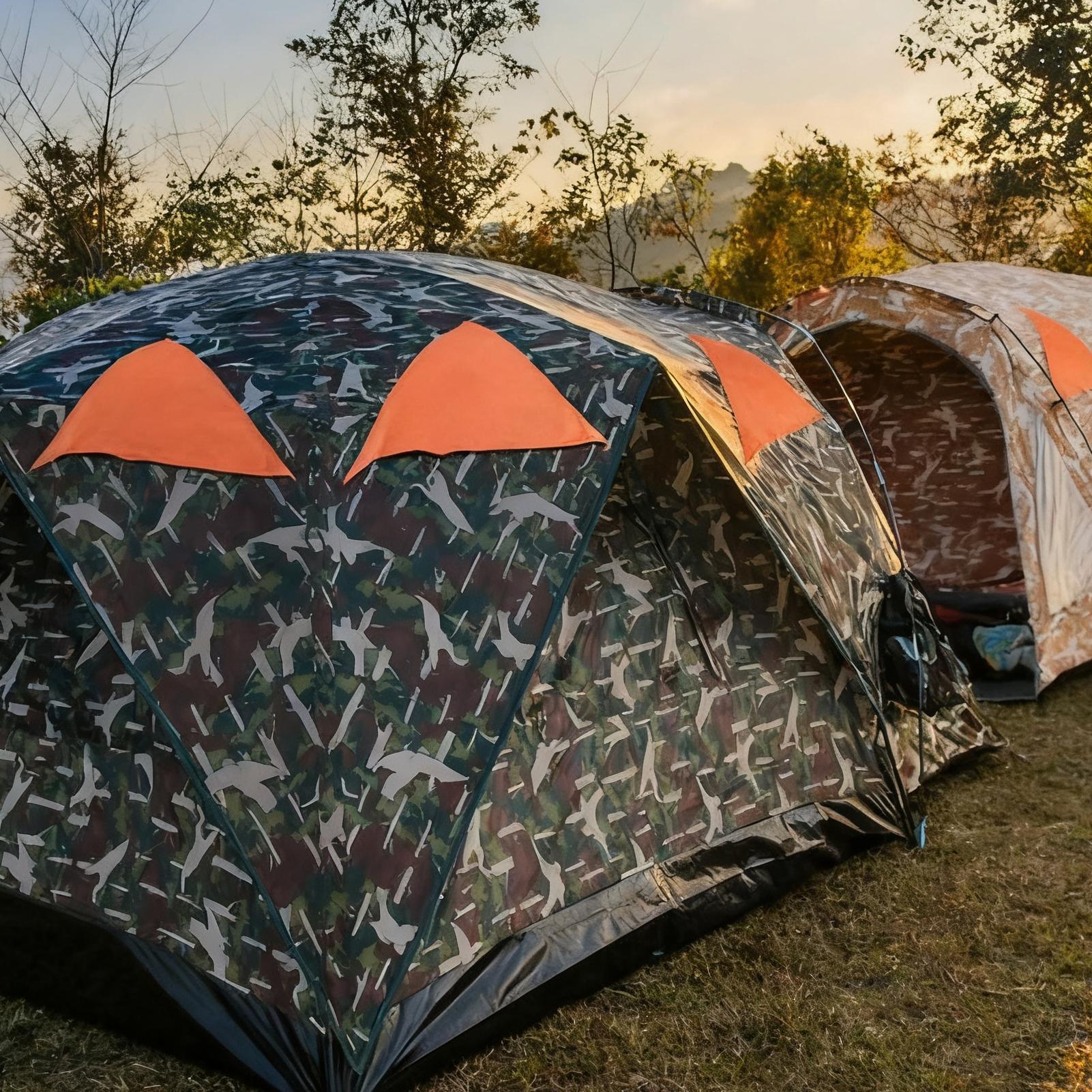 Outdoor Hunting Tent - Panel ciego Blaze naranja, accesorios magnéticos