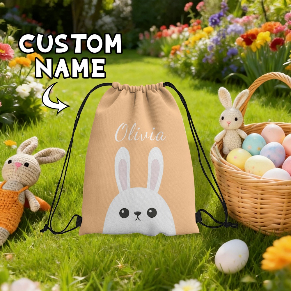 Outdoor Hunting Names - Mochila Personalizada con Cordón de Conejito