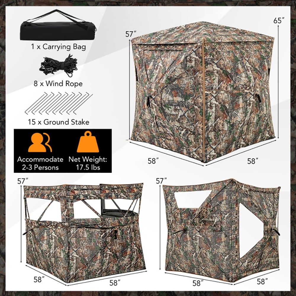 Hunting & Outdoor As - Refugio de Caza Desmontable 5 en