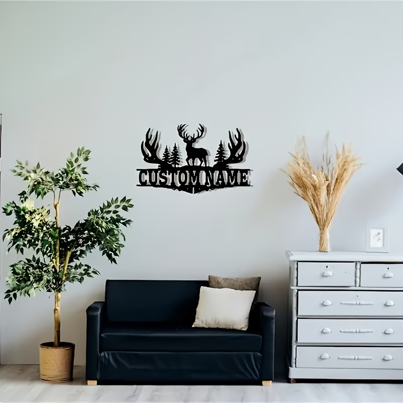 Outdoor Hunting Names - Arte de Pared Metálico Personalizable con