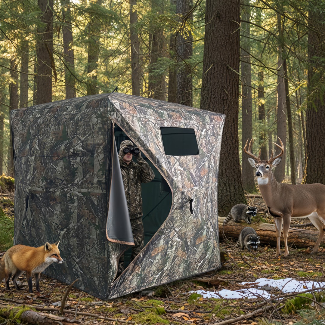 Hunting & Outdoor As - Refugio de Caza Plegable con Camuflaje,
