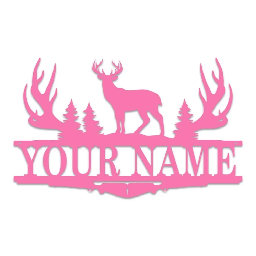 Letrero con monograma dividido - Outdoor Hunting Names reseña y precio