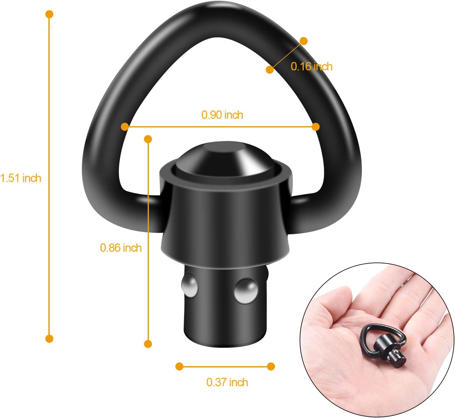 Correa táctica para pistola, h - Rifle Sling Swivel reseña y precio