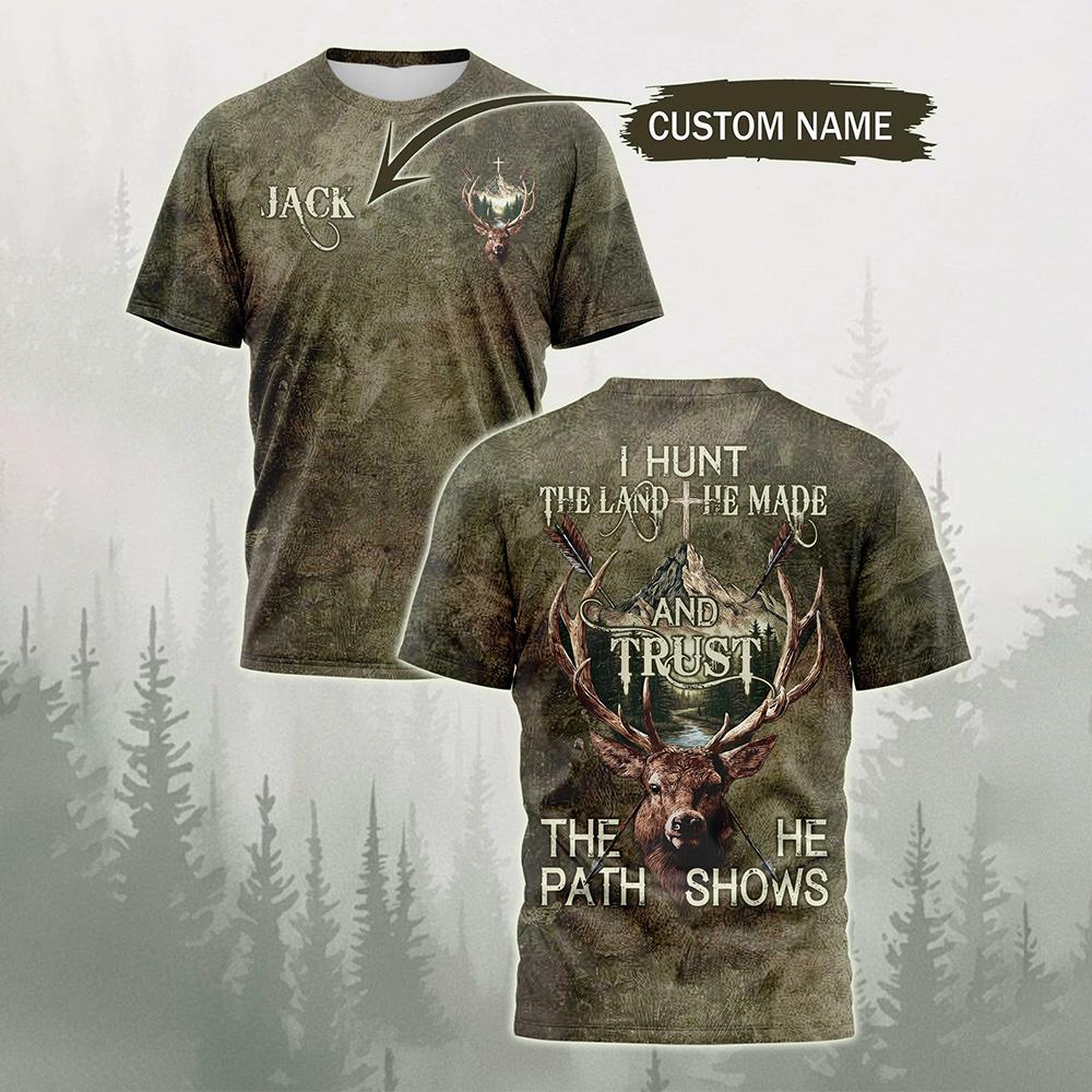 Camiseta con estampado de anim - Outdoor Hunting Names reseña y precio
