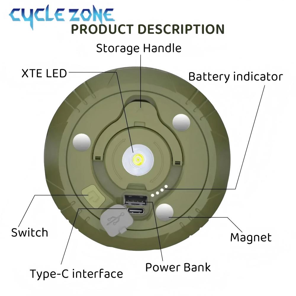 Lámpara LED de Camping con tir - Outdoor Hunting Tent reseña y precio