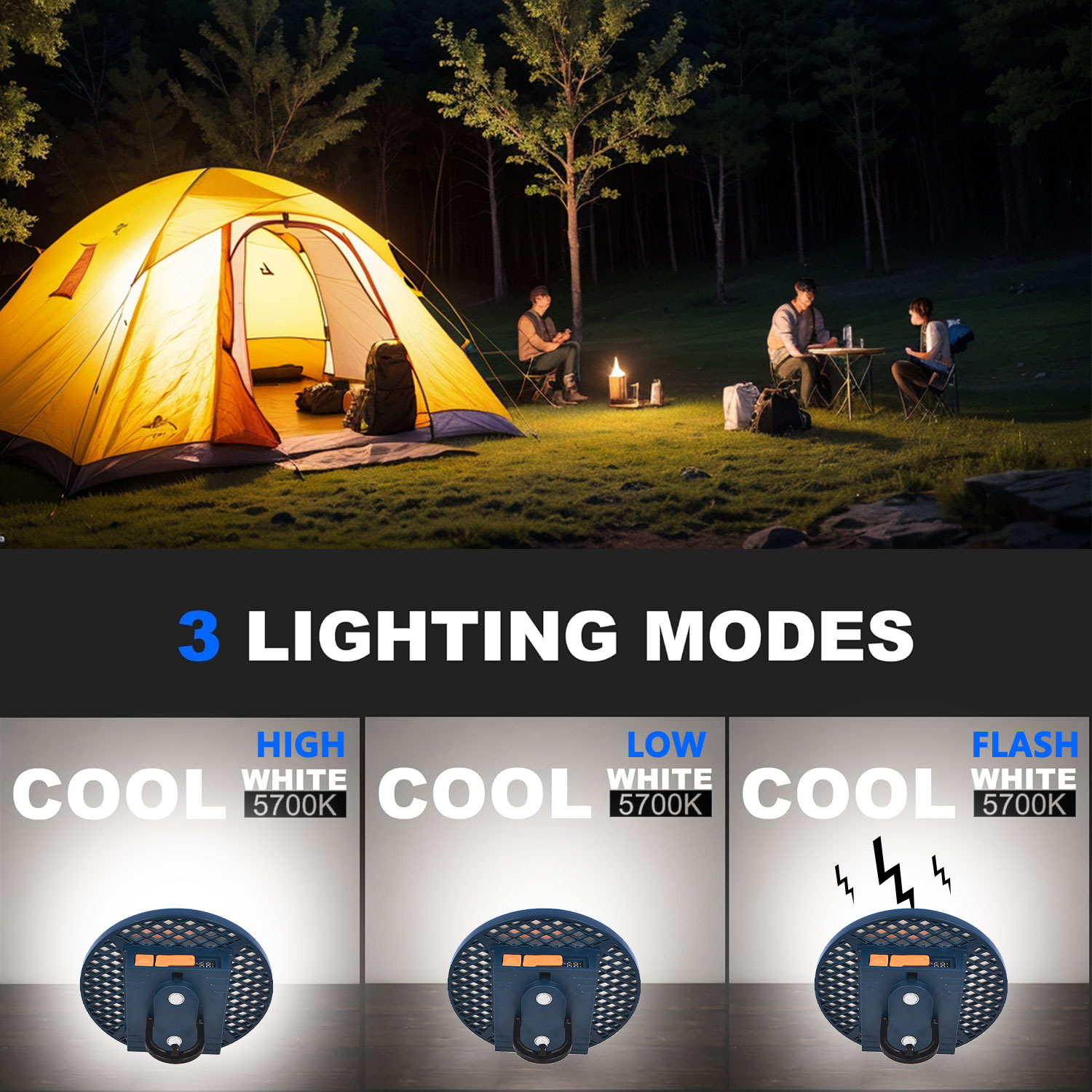 Lámpara de Camping Recargable  - Outdoor Hunting Tent reseña y precio