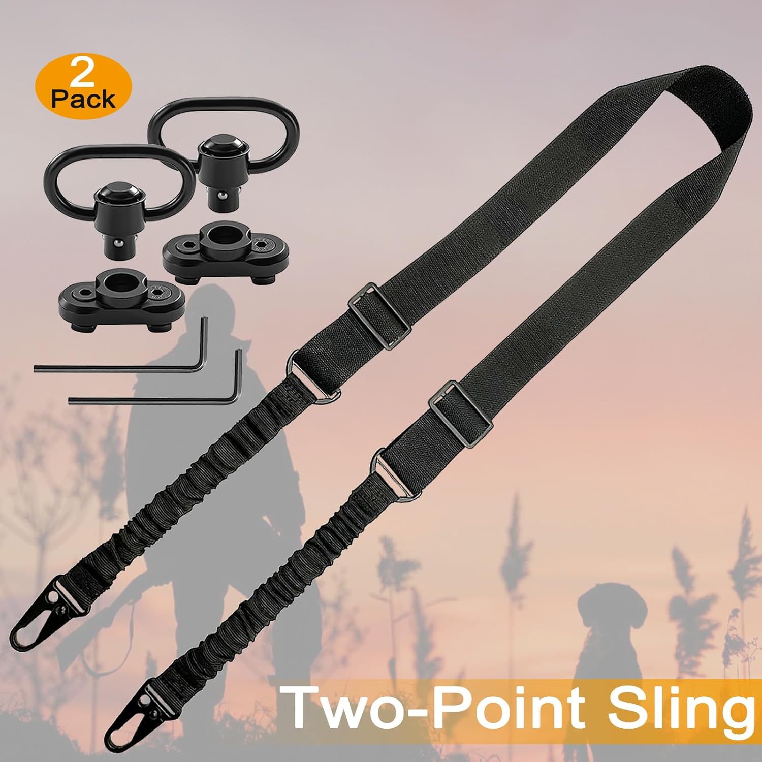 Eslinga para Rifle QD de 2 pun - Rifle Sling Swivel reseña y precio